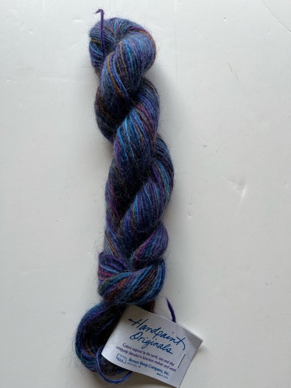 Handpaint Originals by Brown Sheep Co Wool Yarn - Blue/Purple/Turquoise Twist